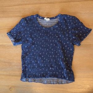 Sky and Sparrow Blue Floral shirt